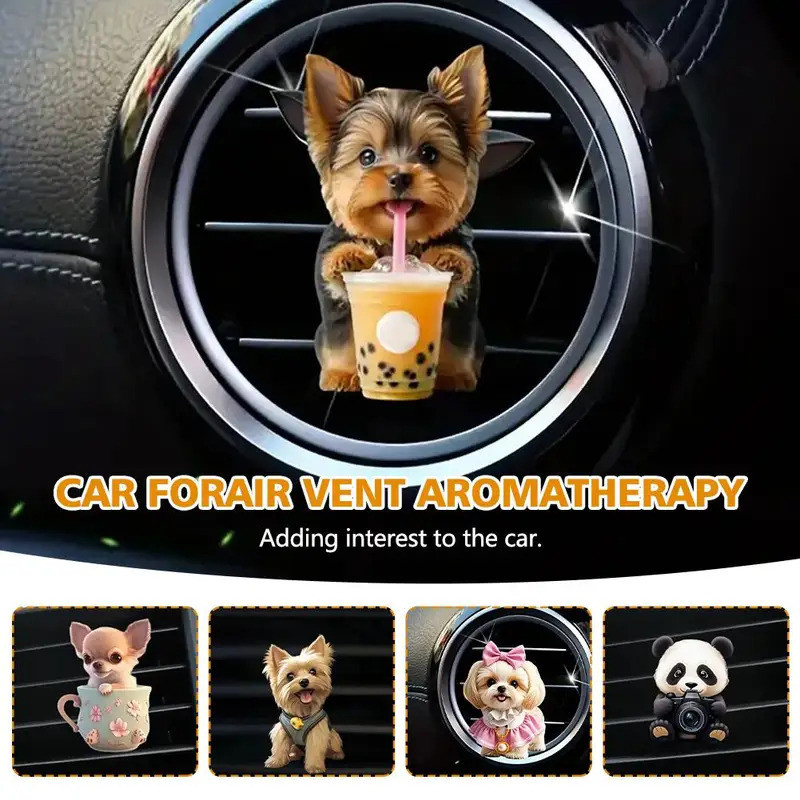 Hoạt Hình Dễ Thương Mèo Con Làm Mát Không Khí Ô Tô AC Lỗ Thông Hơi Kẹp Hương Thơm Khuếch Tán Ngộ nghĩnh Tự Động Trang Trí Nội Thất Nước Hoa Cho Nữ Bé Gái Phụ Kiện Xe Hơi