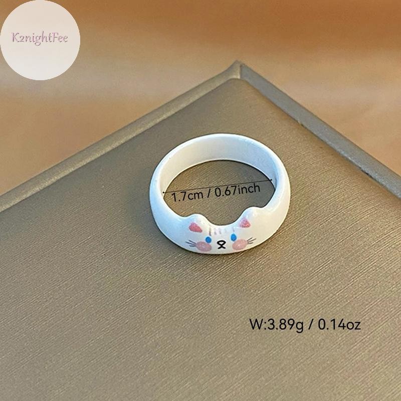 K2nightfee Sáng Tạo Thời Trang Dễ Thương Thả Men Nhẫn Nữ Quà Tặng Ngày Lễ Tình Nhân CNY VN