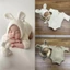 YOLOGO Dệt Kim Trang Phục Cho Bé, Dệt Kim Mềm Nhẹ Đạo Cụ Chụp Ảnh Sơ Sinh, Cosplay Dễ Thương Thoải Mái Đáng Yêu Thỏ Đạo Cụ Búp Bê Cho Bé Chụp Ảnh Và Cosplay