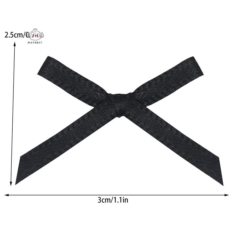 Maybest 100 chiếc 20mm-30mm Kích thước nhỏ Ruy băng Satin Nơ Hoa Đồ thủ công DIY Đồ thủ công trang trí phụ kiện Đồ dùng trang trí {VN}