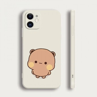 Ốp điện thoại hoạt hình dễ thương một hai bubu cho iPhone16 / 15 / 14 / 12 / 11 / 13 PRO MAX / PLUS / Mini / X XS XR 6 / 7 silicon lỏng bảo vệ toàn diện vỏ mềm chống rơi chống sốc
