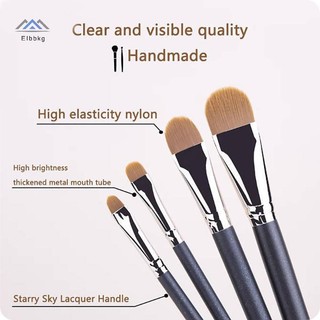 ELBBKG Flat Round Ultra Thin Concealer Cọ Trang Điểm Contour Concealer Dụng Cụ Trang Điểm 4 Loại Kích Thước Mới