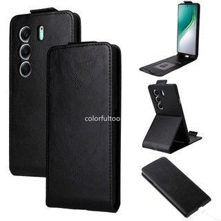 Vỏ Camon50Ultra Cho Tecno Camon 40 Pro Premier Camon40Pro Camon50Pro 4G 5G Flip Dọc Da Từ Khe Cắm Thẻ Giá Đỡ Ốp điện thoại Bảo Vệ Toàn Diện Vỏ Chống Sốc