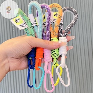 TWE Dây Màu Huỳnh Quang Dây Đeo Điện Thoại Lưới Landyard Cho Túi Dải Keycord Quần Phụ Kiện Móc Khóa VN