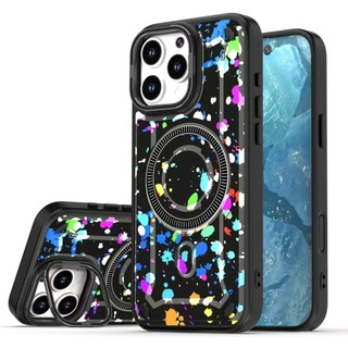 Dành Cho iphone 12 Pro Max Ốp điện thoại Ống Kính Chân Đế Từ Camo Cứng PC Mặt Sau Mềm TPU Chống Trơn Trượt Nâng Cạnh Chống Sốc Siêu Mỏng Bao