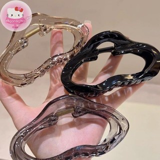 Ánh Trăng 1 Chiếc Đám Mây Thanh Lịch Rỗng Ra Vuốt Tóc Kẹp Nữ Bé Gái Thạch Acrylic Kẹp Tóc Nhựa Kẹp Tóc Barrettes Phụ Kiện Tóc EN