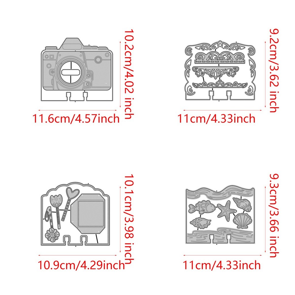 Sản Phẩm Mới Phục Sinh Thép Carbon Cắt Chết Thủ Công DIY Dập Nổi Khắc Mẫu Sổ Lưu Niệm Trang Trí