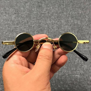 Kính râm tròn cổ điển thời trang nhỏ sang trọng Unisex Prop Kính râm gọng tròn để chụp ảnh Tiệc hẹn hò