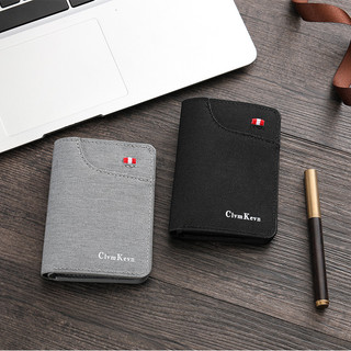 Ví Mini phong cách kinh doanh dành cho nam Ví đa năng đa chức năng Ví gấp đôi ngắn