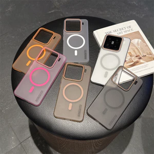Ốp lưng cứng từ tính siêu mỏng màu kẹo Macaron Vỏ nhựa mờ mờ cho Xiaomi 15 14 13 Pro Ultra