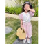 Bộ cộc tay bồng hè cho bé cottong mặc thấm hút mồ quần lửng kẻ đen hồng sz 90 - 130 mẫu mới 8813
