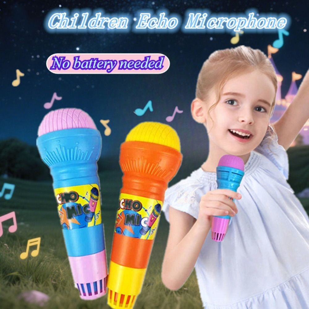 MARGREDY Đồ chơi micro Echo cho trẻ em, Echo vật lý Không cần pin Micro mô phỏng, Đồ chơi micro trẻ em khai sáng ngộ nghĩnh di động sáng tạo Quà tặng tiệc trẻ em