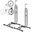 Giá đỗ xe đạp ICUCKO, Giá để xe đạp đa chức năng 3 trong 1, Giá đỡ sửa chữa MTB đứng trên sàn chắc chắn loại L chuyên nghiệp để đỗ xe hoặc sửa chữa