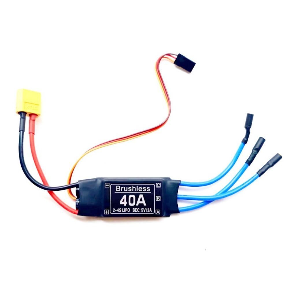 Bộ điều khiển tốc độ điện tử SIMPLEAID, Đầu chuối 3,5MM 5V 3A UBEC ESC không chổi than, Sử dụng dễ dàng Bộ phận máy bay RC 2-4S 30A 40A cho máy bay trực thăng RC FPV