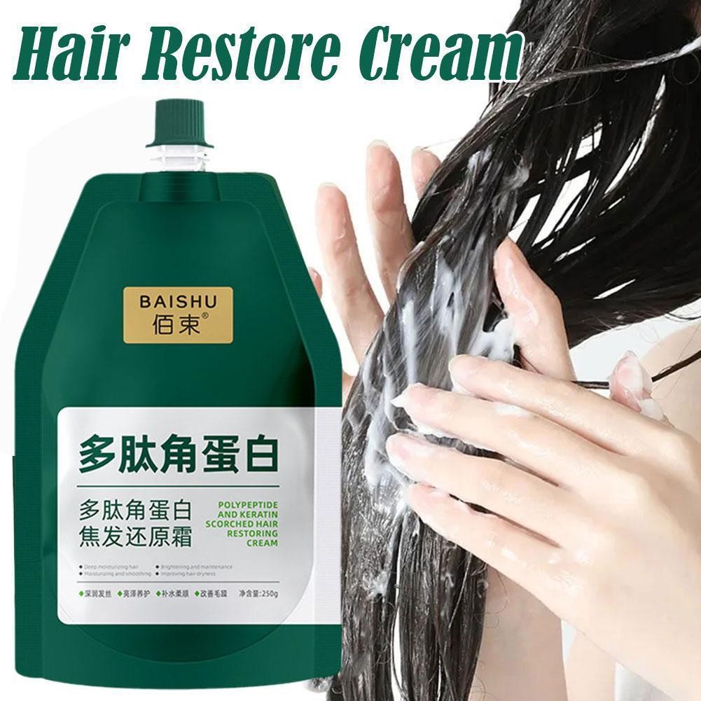 250ml Polypeptide Keratin Kem Giảm Tóc Thuốc Nhuộm Tóc Mặt nạ Peptide Nữ Nuôi Dưỡng M3n5