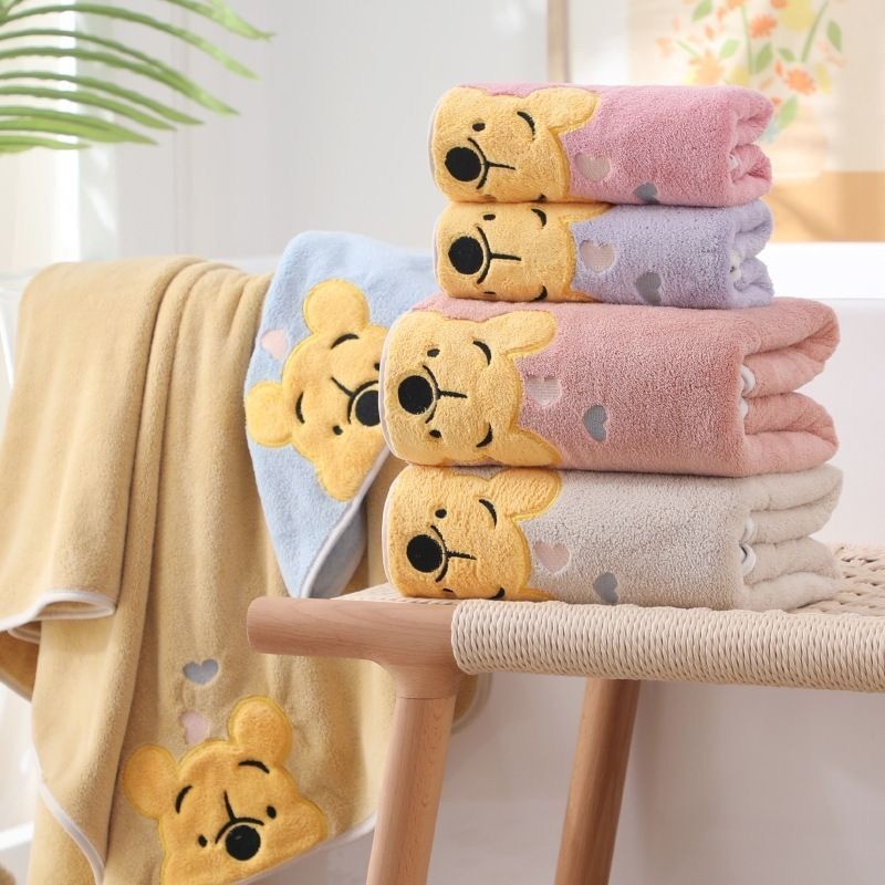 Khăn Tắm Cho Bé, Khăn Tắm Hoạt Hình Dễ Thương, Áo Choàng Tắm Cho Bé Đi Biển 70x140CM