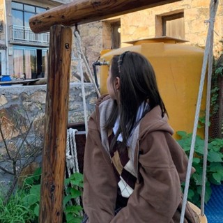 Băng đô kẻ sọc xanh cổ điển kiểu Mỹ Instagram, băng đô người lớn rộng rãi dễ phối, trang sức tóc, phong cách học đường Xuân Thu cho nữ