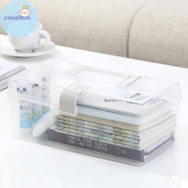 Hộp Bảo Quản Mặt nạ Pufangbliss Có Tay Cầm Hộ Gia Đình Chống Bụi Kín Hộp Dung Tích Lớn Chống Nước Chống Bụi Đồ lặt vặt Hộp Bảo Quản VN