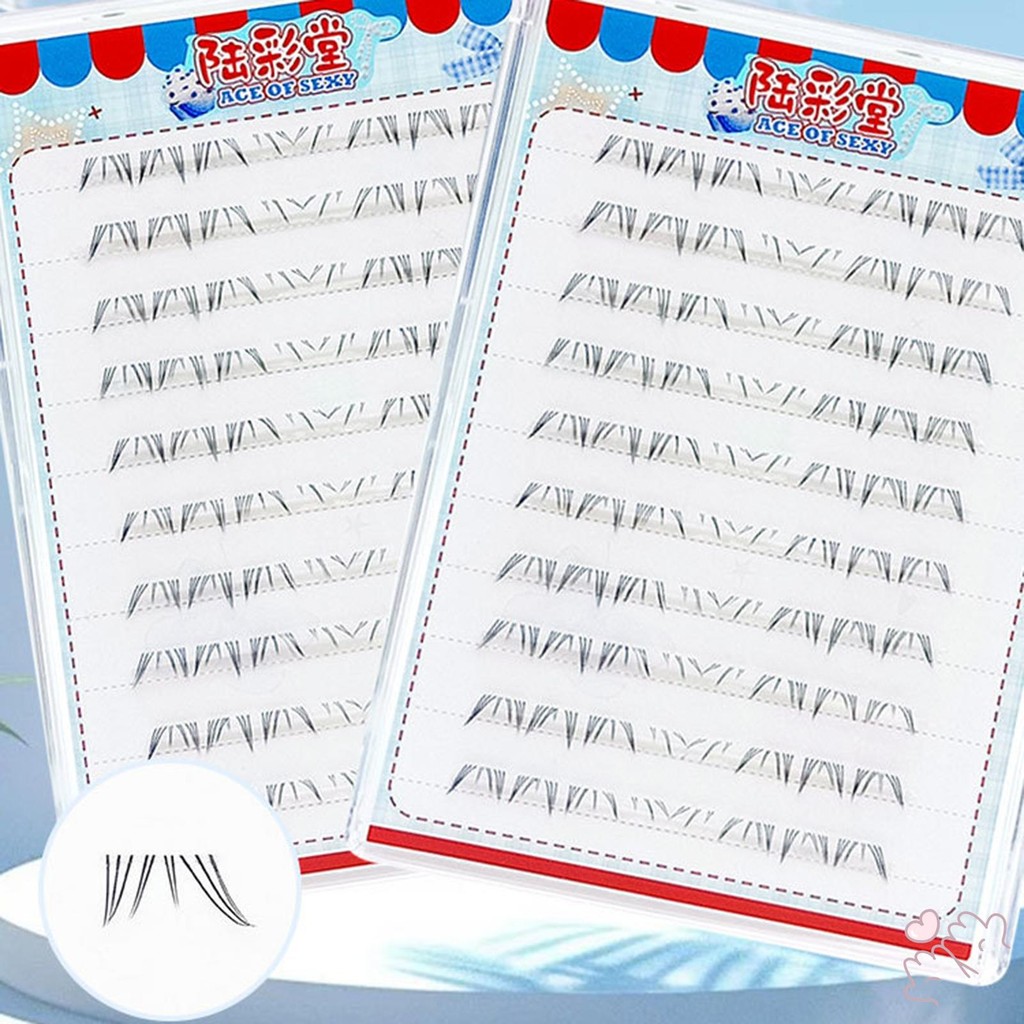 IOIIK Phần mở rộng lông mi DIY phía dưới dành cho phụ nữ Wispy dưới lông mi giả