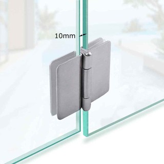 Bản lề inox cho cánh tủ kính dạng kẹp không khoét lỗ ALINE