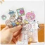 50 Miếng dán sổ cái dễ thương chống thấm nước PET không lặp đi lặp lại Nhãn dán không cắt cho học sinh và bé gái Nhãn dán Anime VN