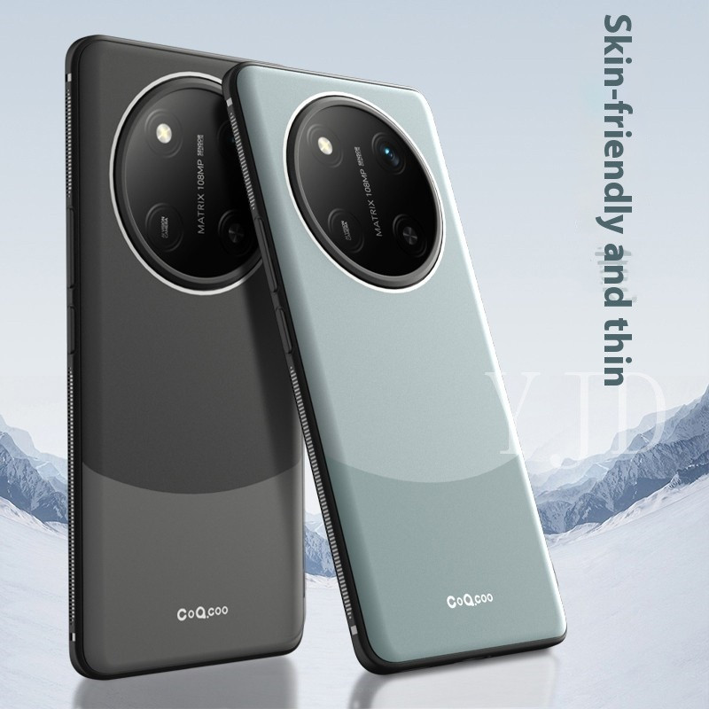 Ốp Lưng Cho Honor X9c Chặn Màu Đôi Cảm Thấy Tốt TPU Chống Sốc Vỏ Điện Thoại