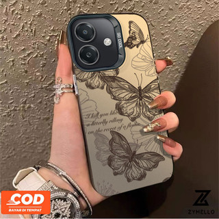 Ốp Lưng Cho OPPO Reno 13F 5G Reno 13 Pro Reno12 F Reno 12 Reno11 F Reno 11 Pro Reno 10 Pro Reno 8T Reno 8Z Reno 7Z Reno 8 Vỏ Điện Thoại Tích Hợp Chống Sốc Bướm Hoa