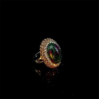 1 Chiếc Nhẫn Mở Kính Đá Tự Nhiên, Nhẫn Phong Cách Cao Cấp Và Đa Năng Retro Pháp