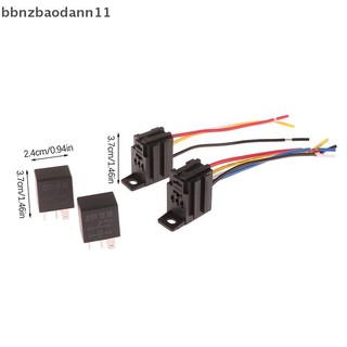 [BBNZDD] 4 Pin / 5 Pin 30A 12V / 24V Ổ cắm rơle màu tím ô tô có dây có thiết bị đầu cuối Điều khiển ô tô Rơle ô tô tự động BVAH