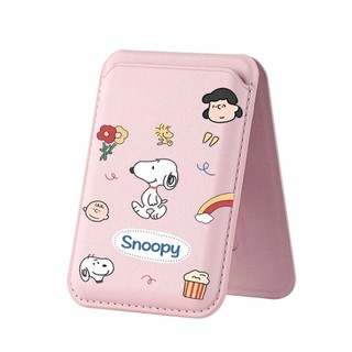 Ví họa tiết Snoopy cho iPhone 16 15 14 13 12 pro Max 16Plus Giá đỡ điện thoại thẻ cho vỏ bỏ túi
