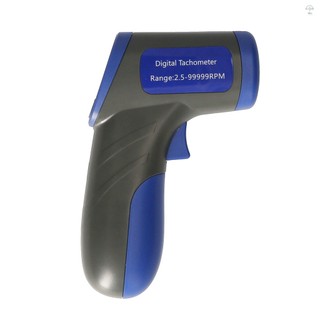 Máy đo tốc độ kỹ thuật số cầm tay, đo 2,5-99999RPM, màn hình LCD đèn nền, dùng cho máy tiện động cơ