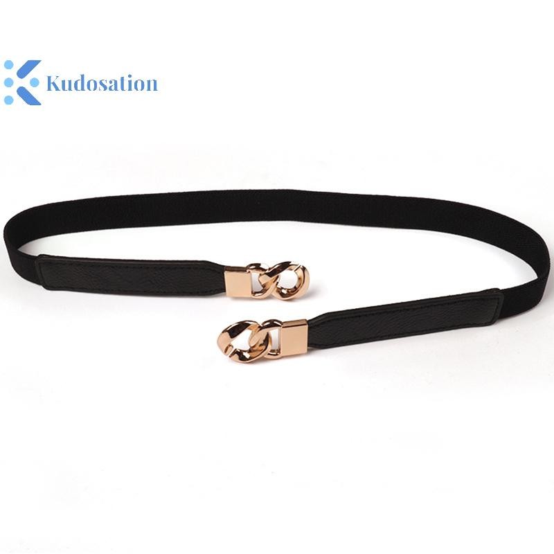 Kudosation 3 Màu Dây Xích Thắt Lưng Co Giãn Cho Nữ Áo Khoác Thắt Lưng