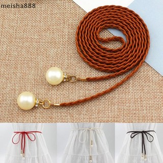 Meisha888 Sáng Tạo Mỏng Thắt Lưng Mô Phỏng Ngọc Trai Co Giãn Thắt Lưng Nữ Đầm Váy Trang Trí Quà Tặng Thắt Lưng Nữ