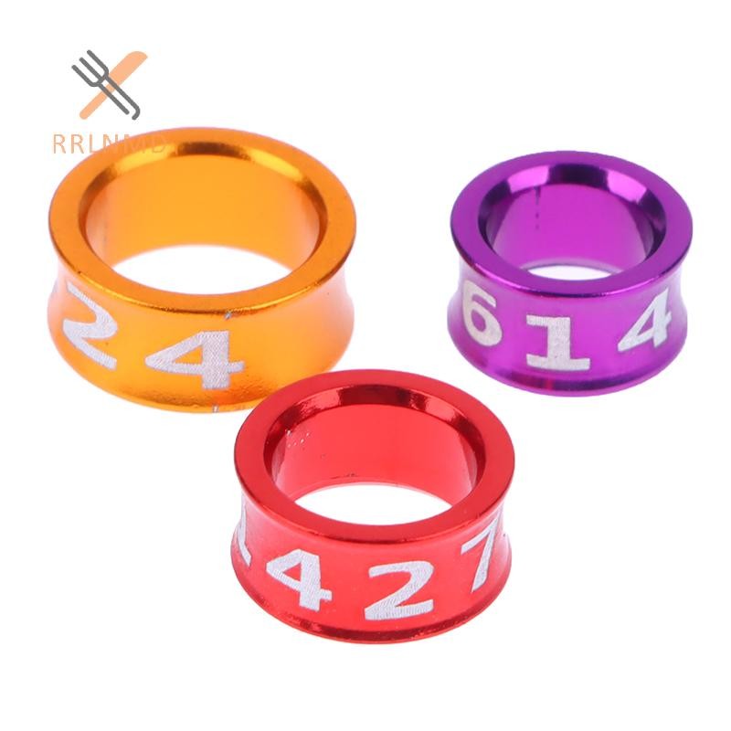 Rrlnmd 10 Chiếc Hợp Kim Chim Chân Nhẫn Bồ Câu Chân Với Số Ngoài Trời Công Cụ Huấn Luyện Chuyến Bay Thi Nhận Dạng Nhãn MỚI