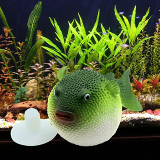 Silicone Mô Phỏng Cá Trang Trí Bể Cá Puffer Cá Naments Bảo Vệ Môi Trường Không Độc Hại