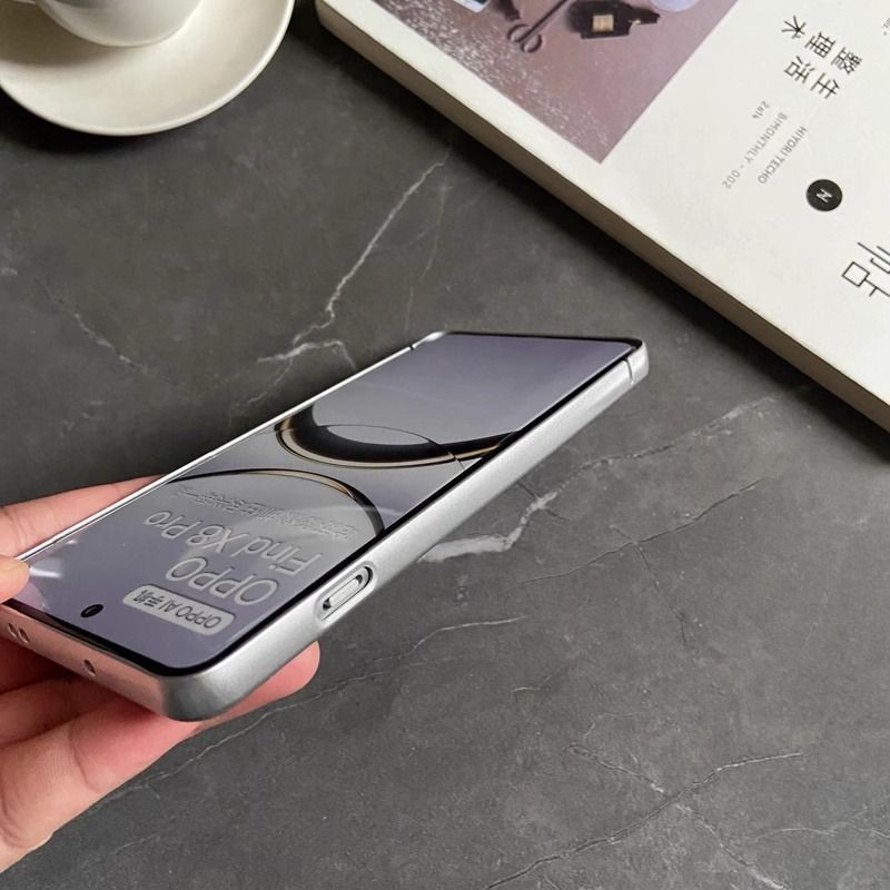 Thời Trang Sáng Tạo Máy Ảnh Da Mờ Mạ Pc Ốp Lưng Điện Thoại Oppo Find X8 Find X8pro Chống Rơi Toàn Bộ Vỏ Điện Thoại