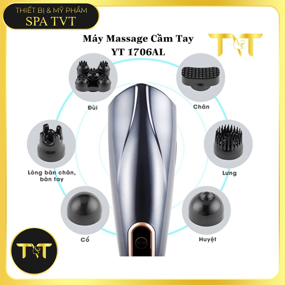 Máy Massage Cầm Tay Đa Năng YT -176AL Cao Cấp ( Cắm Điện Và Pin Tích Điện )