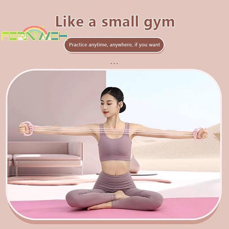 [Fernweh] Dây kháng lực tập thể dục tay cầm chống trượt, 6 cấp độ kéo giãn cho lưng vai tay