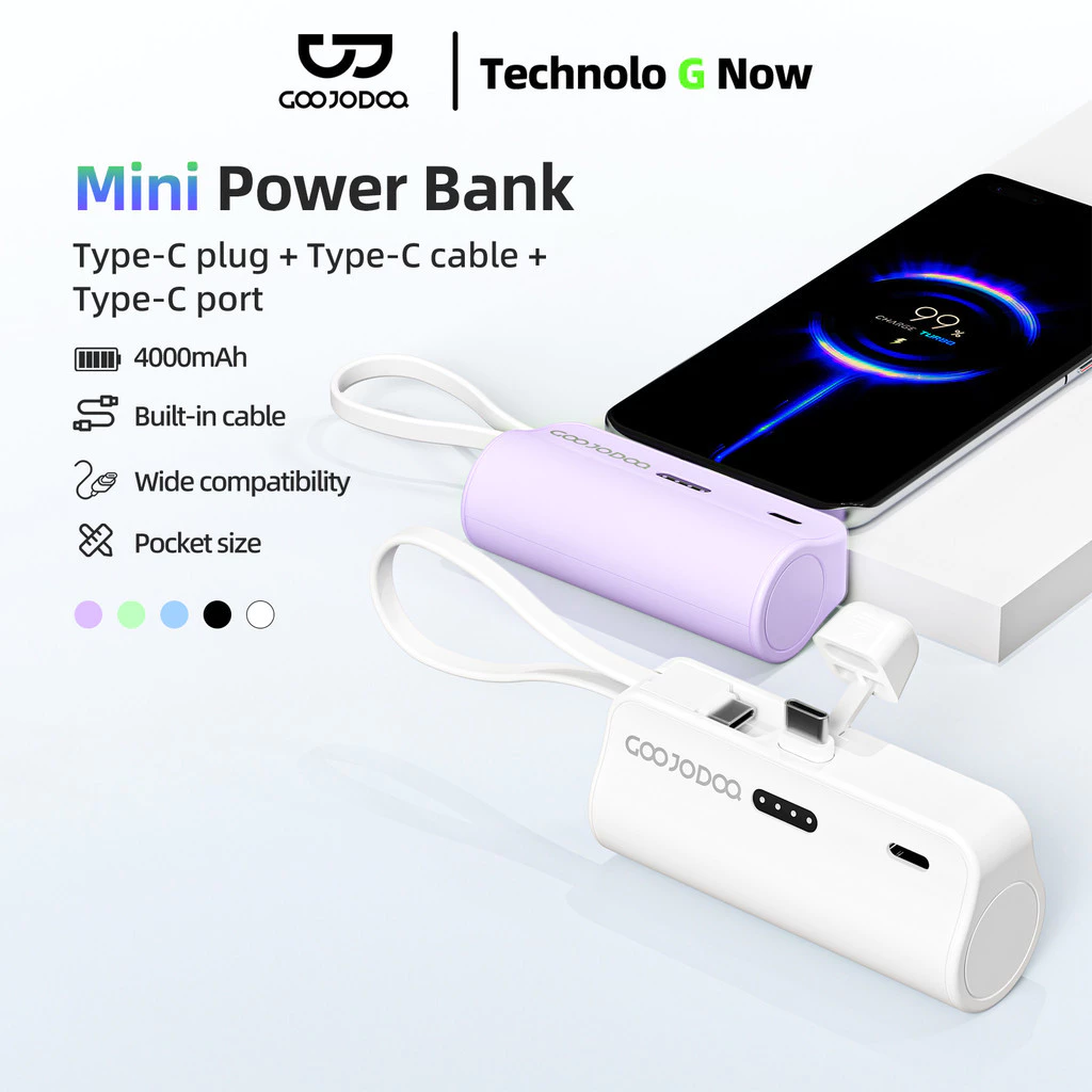 GOOJODOQ pin sạc dự phòng mini 4000mAh - tổng quan sản phẩm
