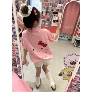 Áo Thun, Áo Phông Mèo hello kitty milk cute dễ thương form rộng