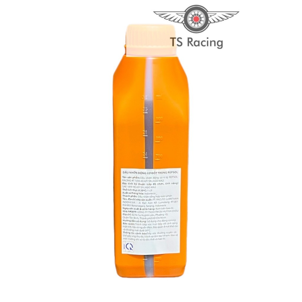 Nhớt repsol racing 10w40 1L - xe số - xe côn - xe pkl