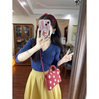 Váy cao cấp thiết kế hoạt hình cổ điển ôm sát, phù hợp đan top