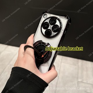 Ốp lưng OPPO Find X8, ốp lưng OPPO Find X8 Pro, ốp trong suốt chống sốc với giá đỡ điện thoại từ tính, nắp ống kính camera, ốp điện thoại sang trọng dày dạn với túi khí