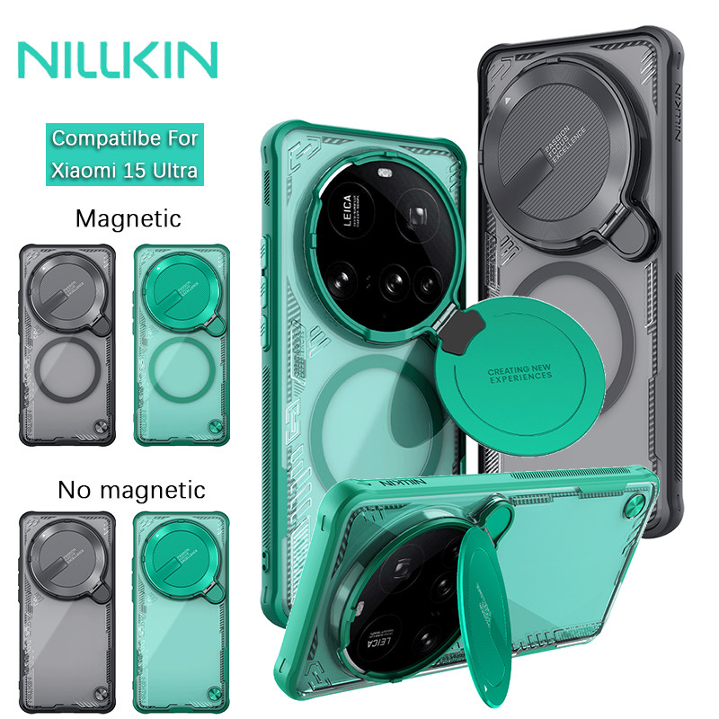 Nillkin Tương Thích Cho Xiaomi 15 Ultra / Xiaomi 14 Ultra Iceblade Prop Từ Chống Sốc Chống Rơi Bảo Vệ Ống Kính Máy Ảnh Chân Đế Ốp Lưng Cứng Vỏ Điện Thoại