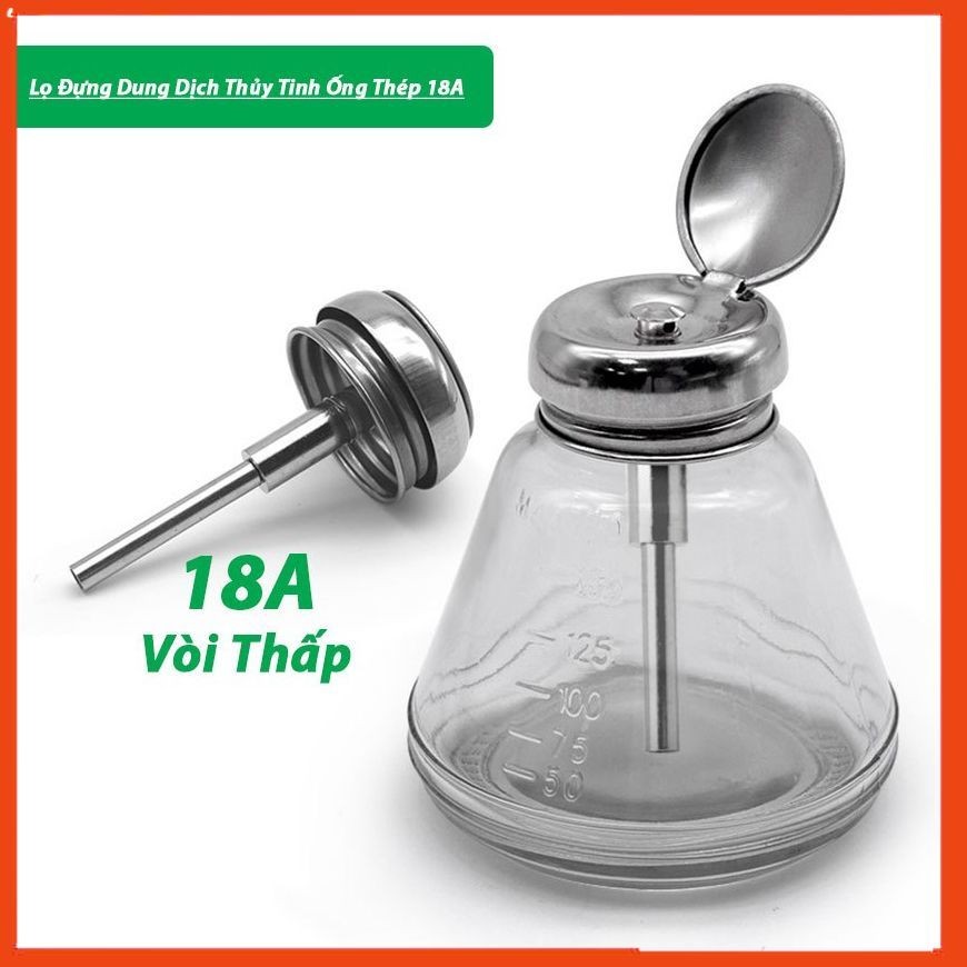 Lọ thủy tinh lõi nhôm đựng cồn, xăng thơm, chất tẩy keo