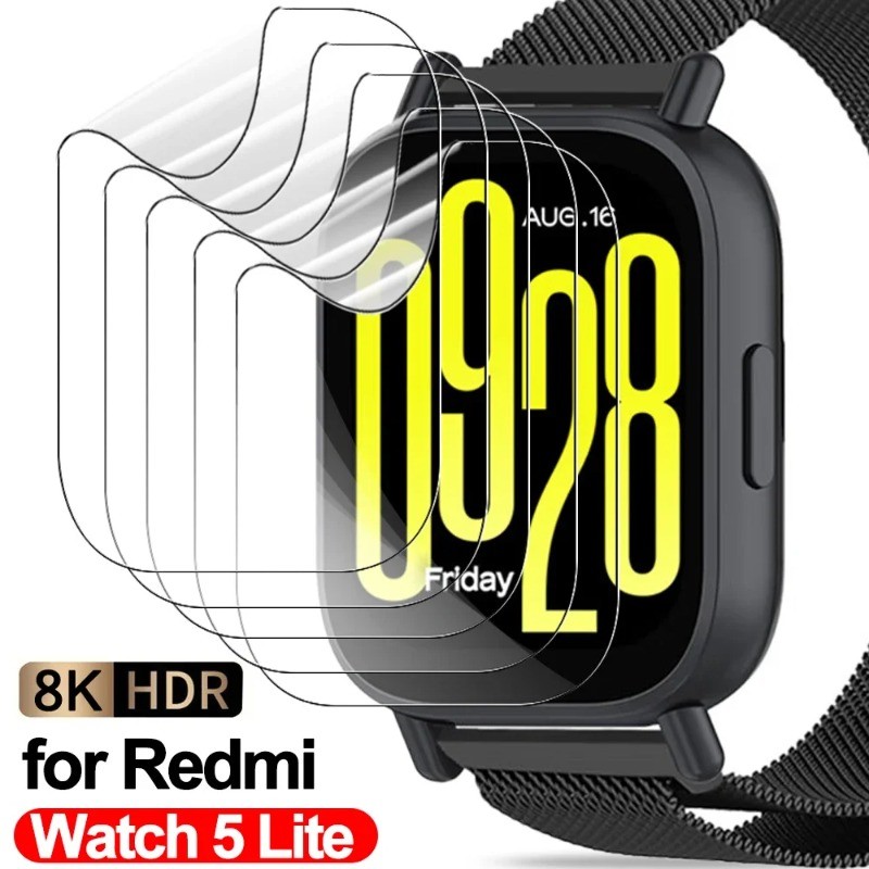 RedmiWatch 5 4 3 Phim Hydrogel HD 400D Full Cover, 1-3 chiếc, bảo vệ màn hình chống trầy xước, chống cháy nổ, cho Watch 5/4/3/2 Active Lite