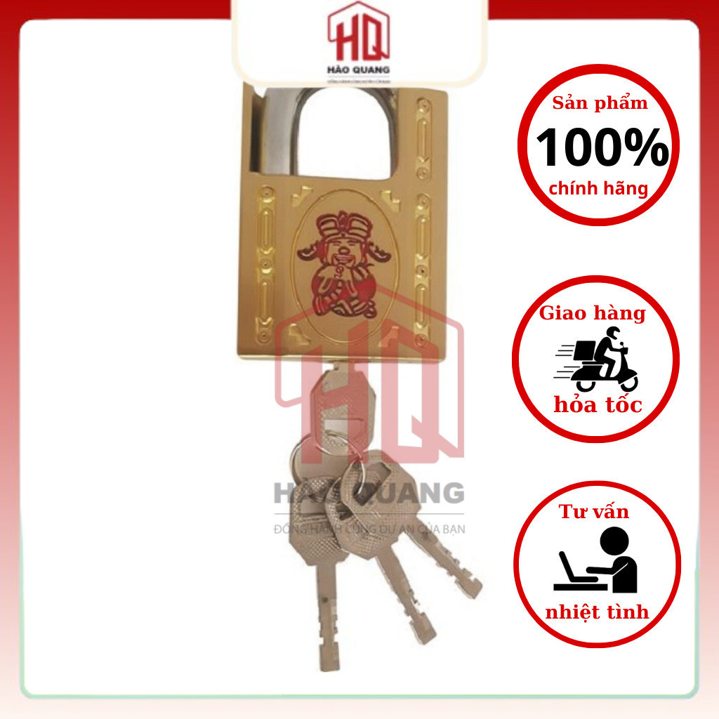 Khoá treo Đồng Thần Tài Việt Tiệp 01622/05204 - Chống cắt