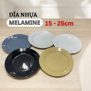 Đĩa nhựa cạn melamine chất lượng cao - đĩa nhựa cạn cho quán nhậu kích thước - Phương Trang