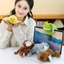 Gối Thú Nhồi Bông YOLOGO, Búp Bê Đồng Hành Sang Trọng Gấu 20cm, Thời Trang Sang Trọng Voi Siêu Mềm Động Vật Sang Trọng Bàn Đồ Chơi