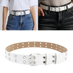 Treeling Hợp Thời Trang Phong Cách Punk Thắt Lưng Cho Bé Gái Khóa Kim Loại Và Grommet Chi Tiết Cho Nữ Sinh Eo Dây Xích Bụng
